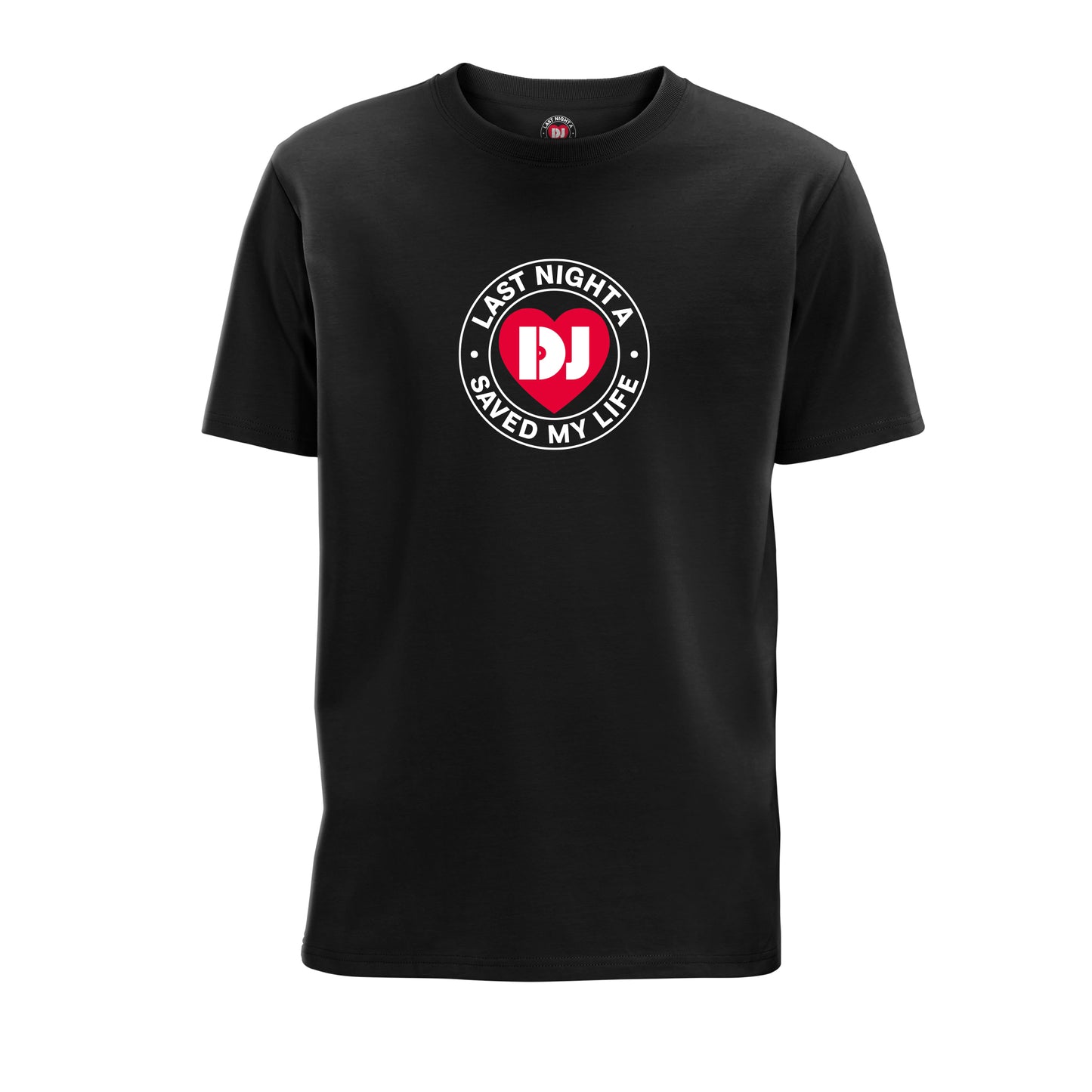 Last Night A DJ Saved My Life Logo Unisex T-Shirt - Black