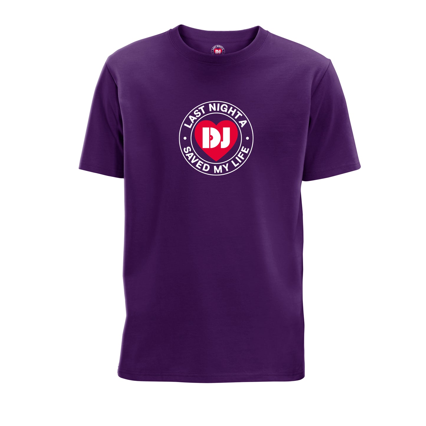 Last Night A DJ Saved My Life Logo Unisex T-Shirt - Purple