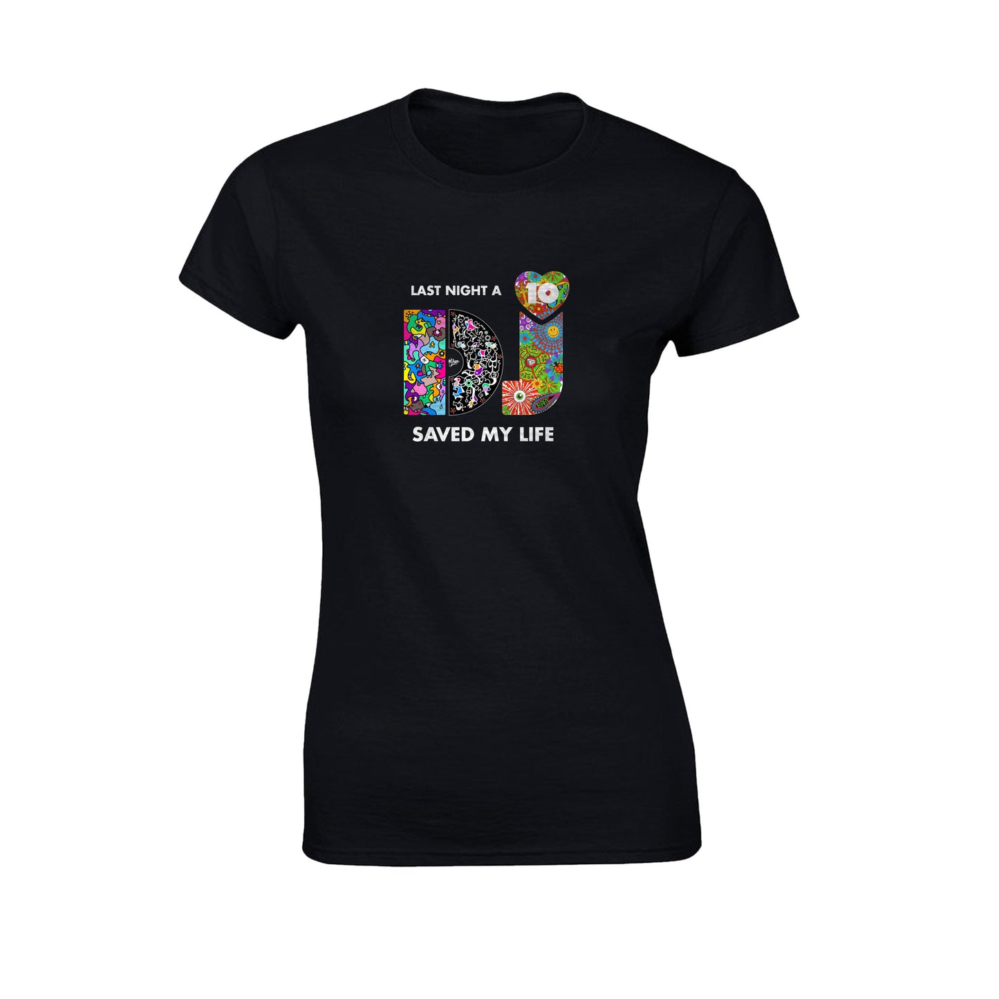 Nicolas Dixon & Chapter Last Night A DJ Saved My Life Fitted T-Shirt